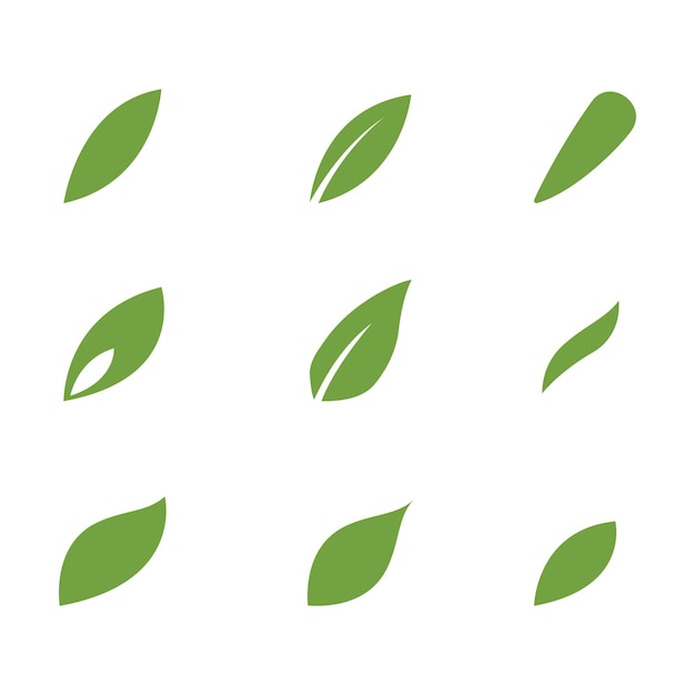 ベクトル 緑の木の葉の生態系のロゴ