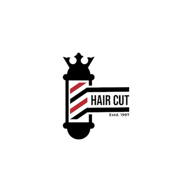 logotype for barbershop vector template