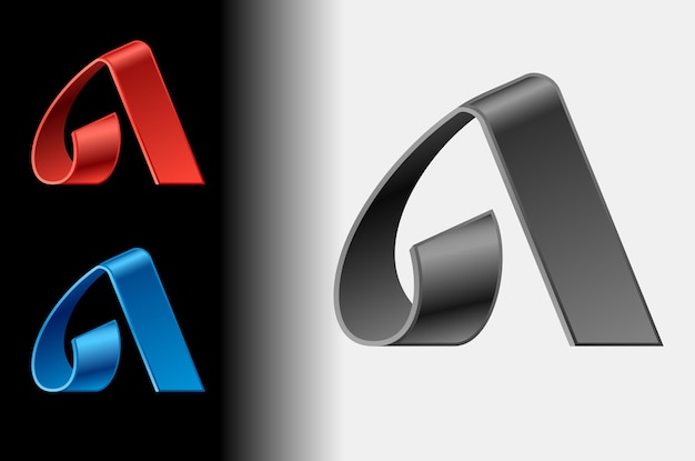Логотип в виде буквы Абстрактная стилизованная идея бизнес-логотипа Векторная иллюстрация