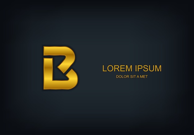 Logotype in the form of the letter "B", Abstract stylized business logo idea, 