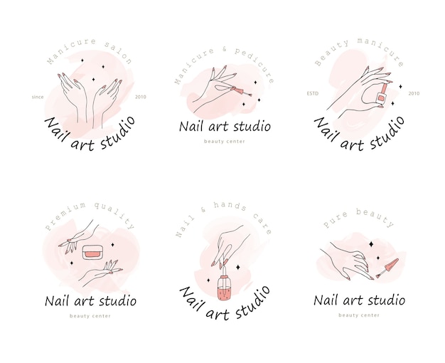 Logotipo per nail art studio.