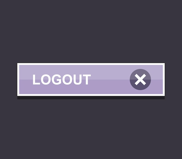 Logout button