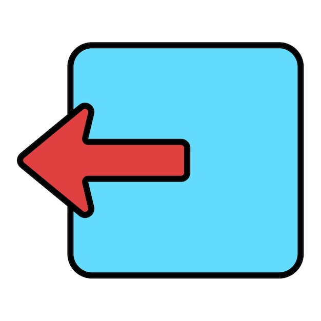 Vector logout icon