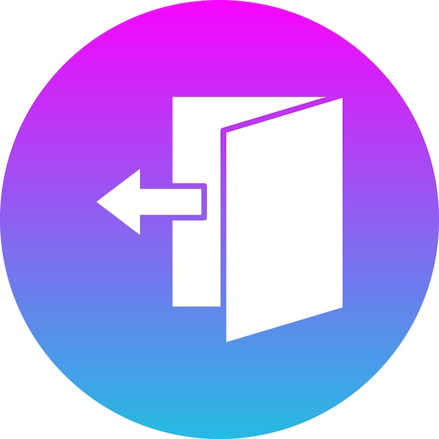 Vector logout icon