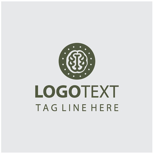 Logovectorillustraties van de hersenen