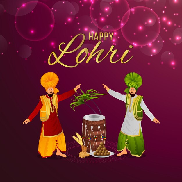 Lohri met trommel