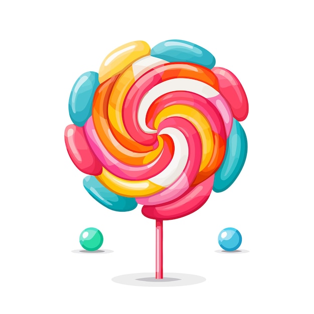 Lollipop afbeelding geïsoleerd vector illustratie