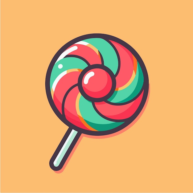 Vector lollipop candy