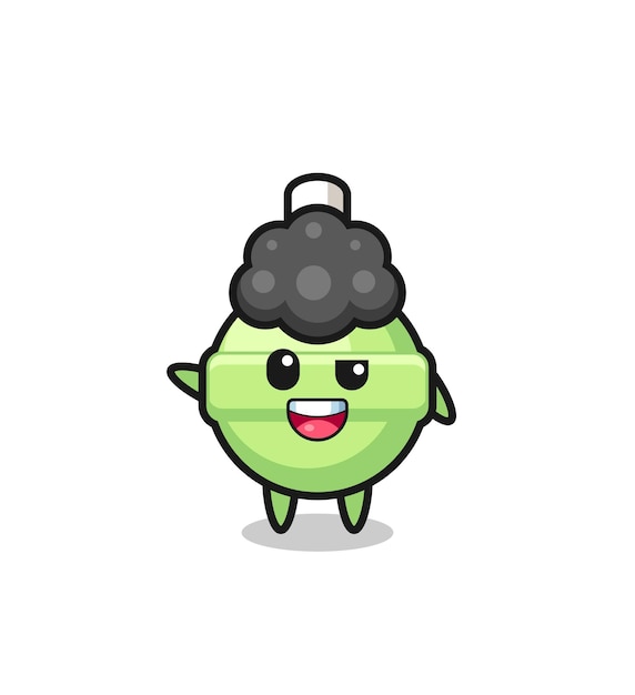 Lollipop character as the afro boy cute design