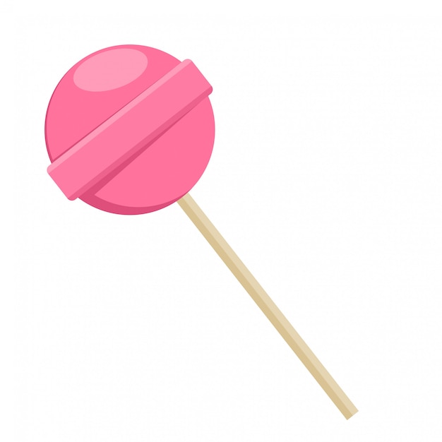 Vector lollipop sweet food