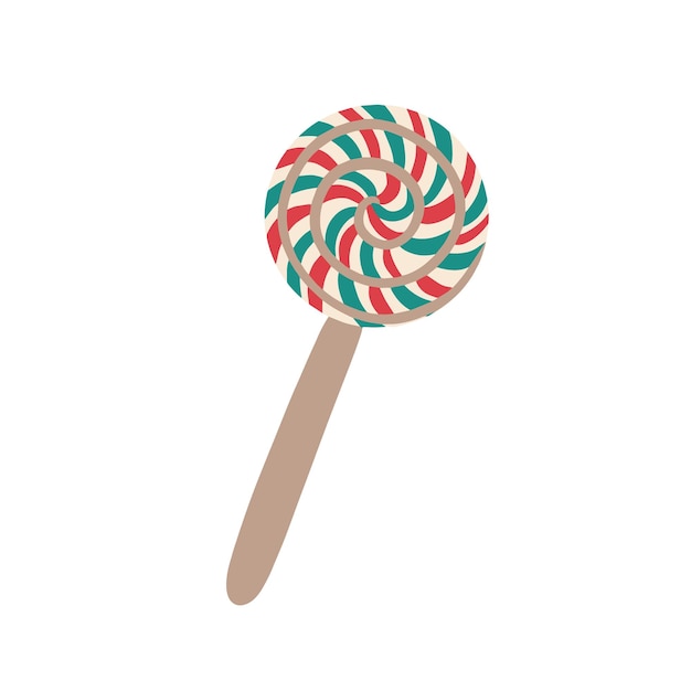 A lollipopChristmas sweetness Vector