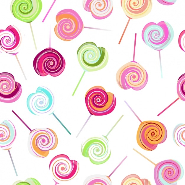 Vector lollipops pattern design