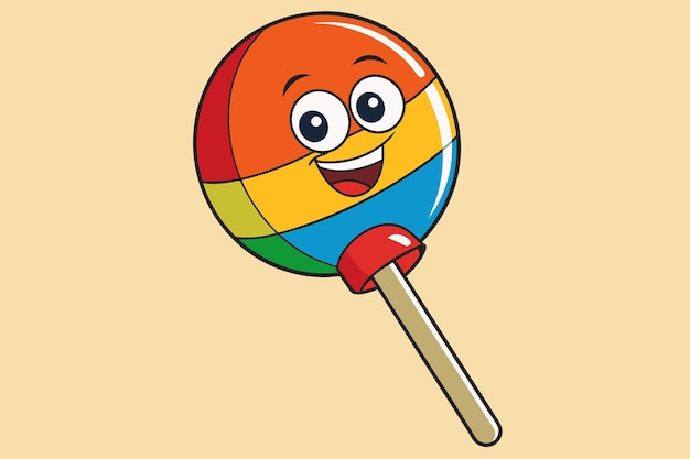 Vector lolly pop multi color vector illustration