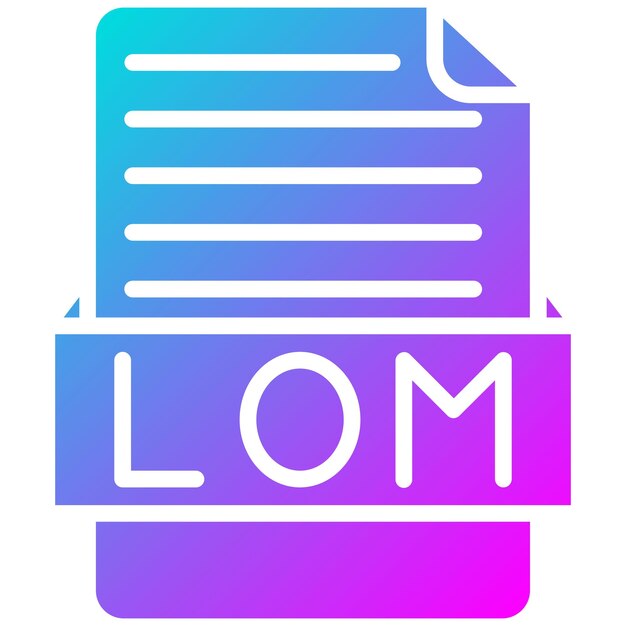 Lom vector illustration style