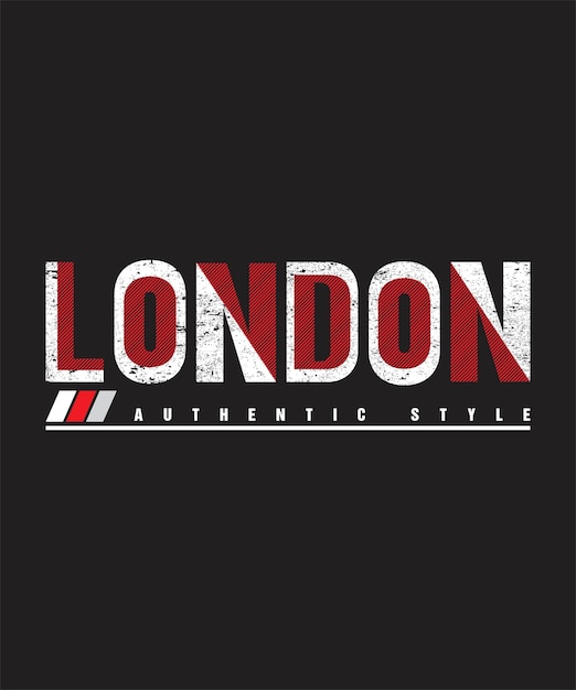 Vector londen typografie t-shirt ontwerp print