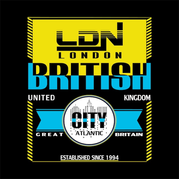 london city typografie grafisch ontwerp voor print t-shirt illustratie vector