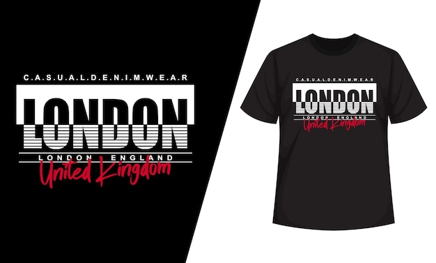 London denim streetwear t-shirt en kleding