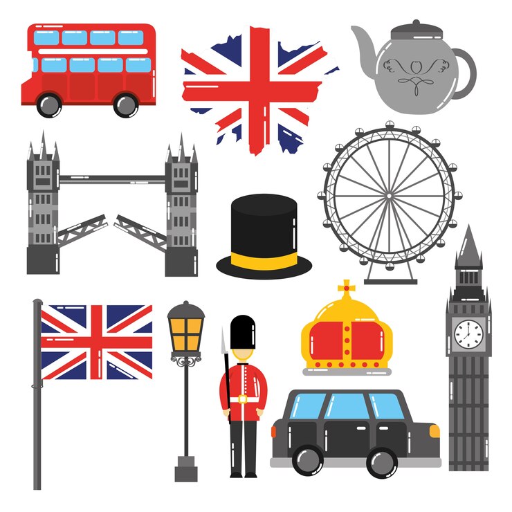 Vector ロンドン、イギリス、トルーマン、旅行、ランドマーク