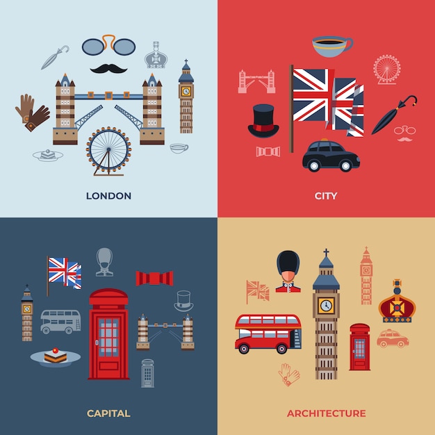 Vector london icons