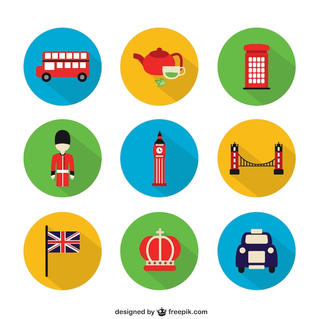 Vector london icons