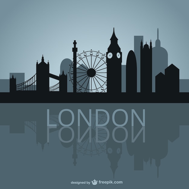 London skyline di disegno vettoriale