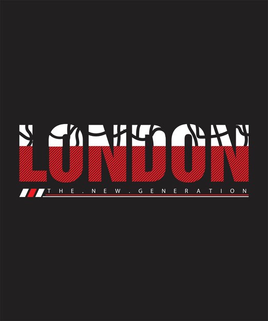Vector london typography t-shirt design print