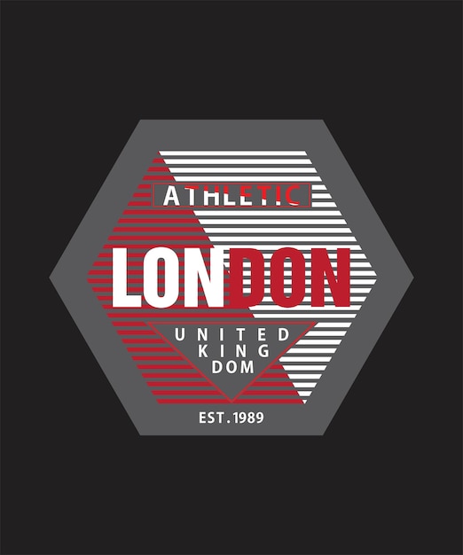 London typography t-shirt design print