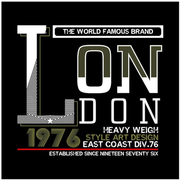 London uk vintage typography design in vector illustration tshirt clothing and other uses