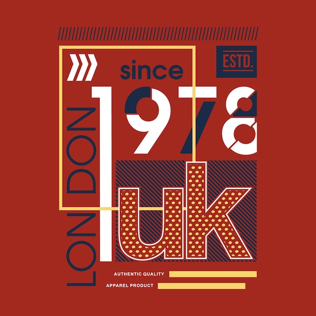 London united kingdom urban cool t shirt design