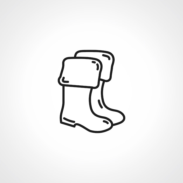 Long boots line icon Long boots outline icon