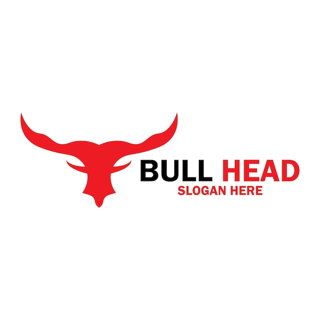 Long Horn Bull Buffalo Cow Cattle Head Toro Taurus 로고 디자인 영감