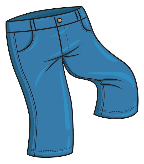 Vector long pants cartoon