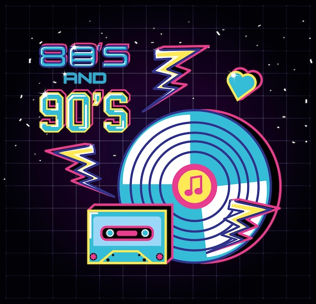 Vector long play eighties style