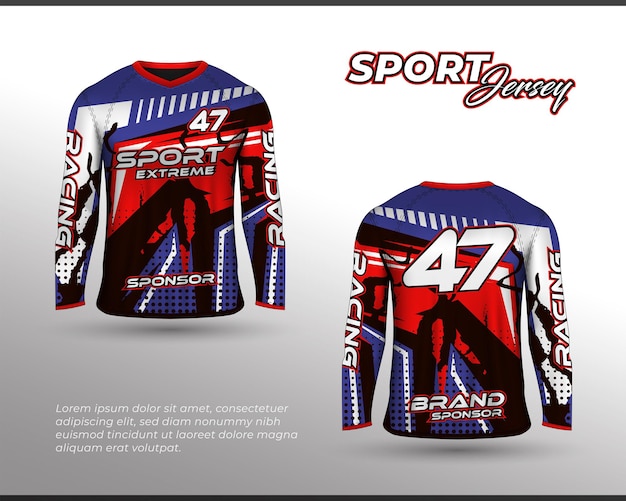 Спортивный гоночный костюм с длинным рукавом дизайн футболки спереди сзади
