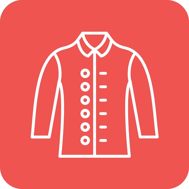 Long Sleeves Shirt icon vector image Can be used for Clothes