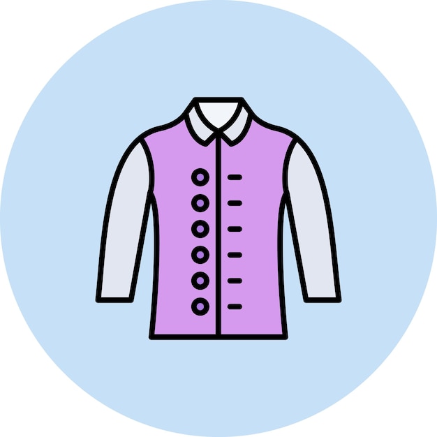 Long Sleeves Shirt icon vector image Can be used for Clothes