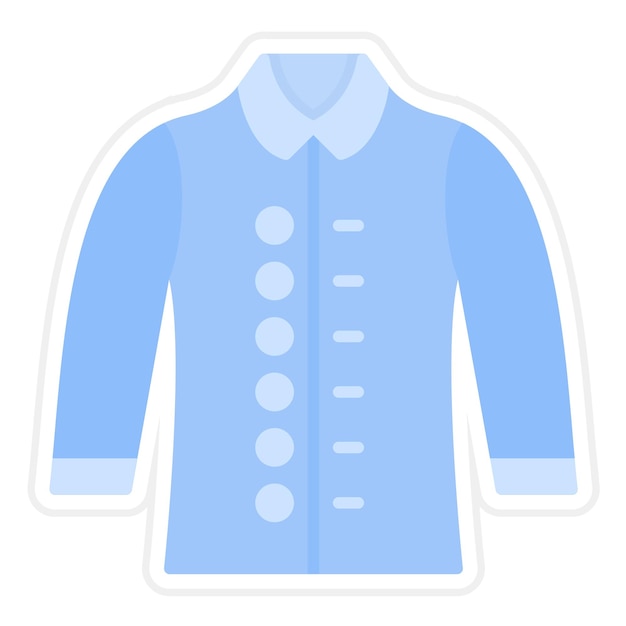 Вектор Векторное изображение значка рубашки с длинными рукавами может быть использовано для одежды