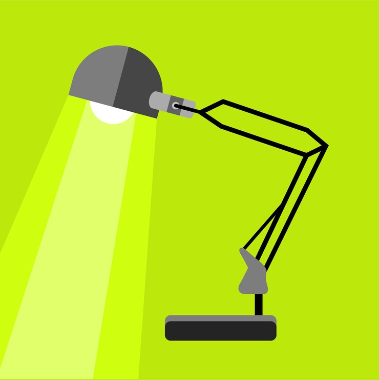 Vector long table lamp icon flat illustration of long table lamp vector icon for web
