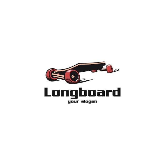 Longboard логотип иллюстрации