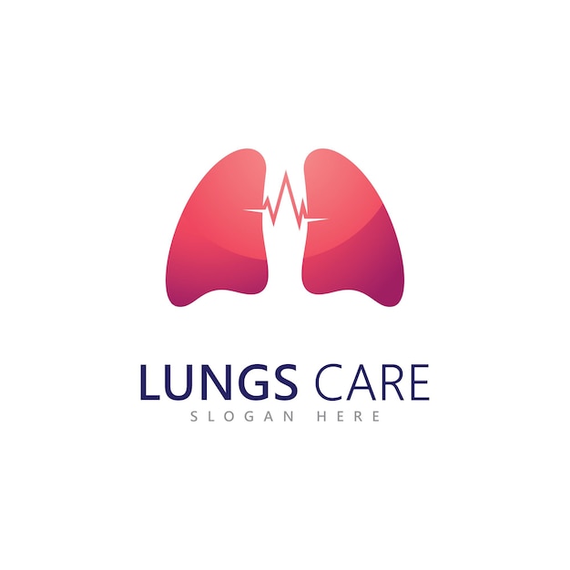 Longen logo pictogram vector illustratie ontwerp