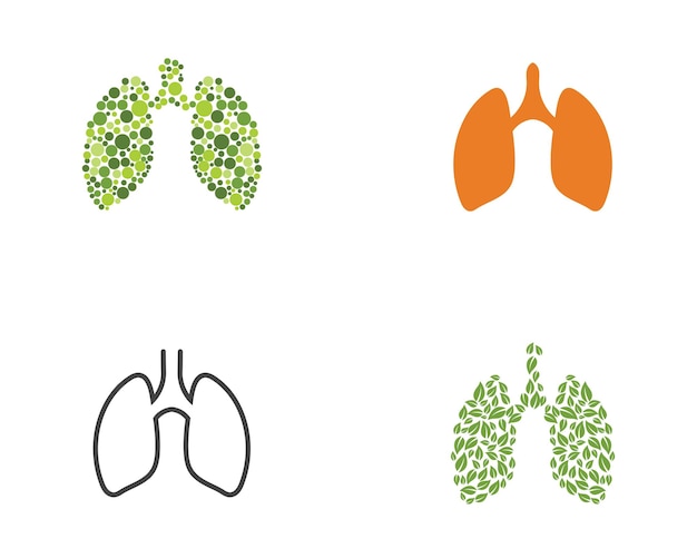 Longen pictogram vectorillustratie