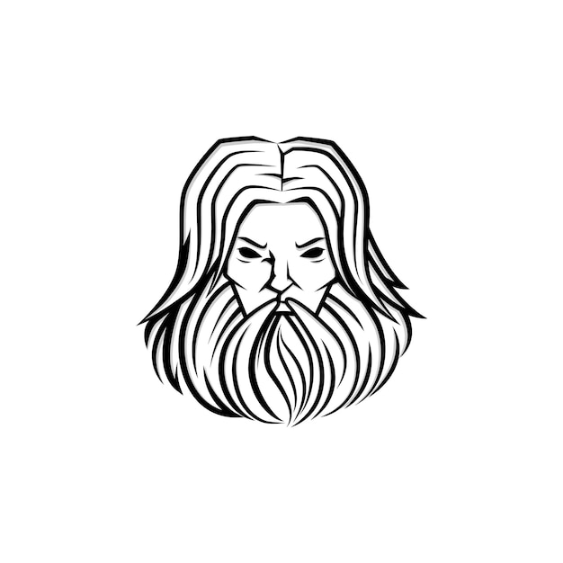 longis mannen logo vector illustratie ontwerp