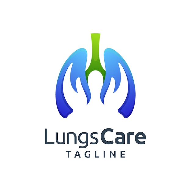 Longzorg logo met hand concept