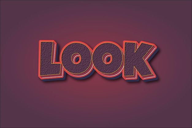 look editable text effect