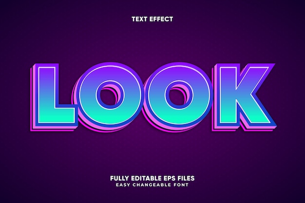 Vector look text effect