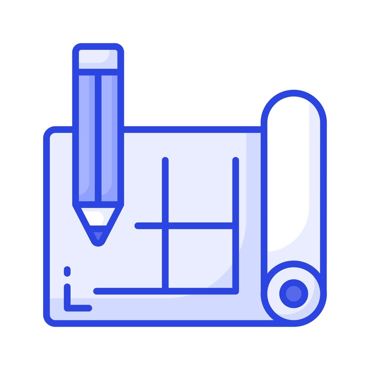 Vector look at this amazing icon of architectural plan trendy icon of house blueprint