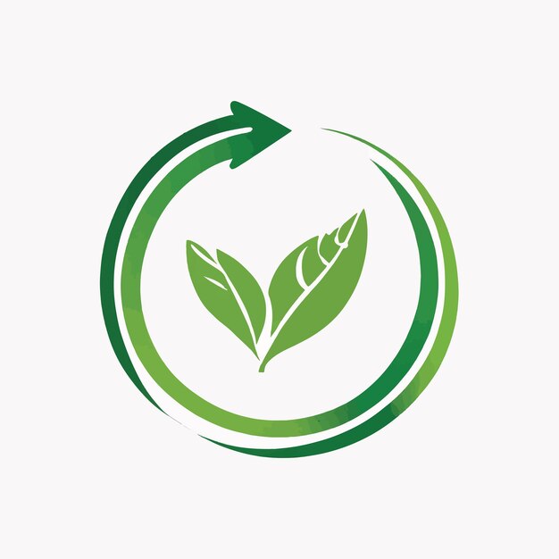 loop leaf check mark logo on a white background