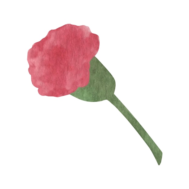 ベクトル ゆるい水彩のバラ、自由奔放に生きるクリップアートの花。花の結婚式のイラスト