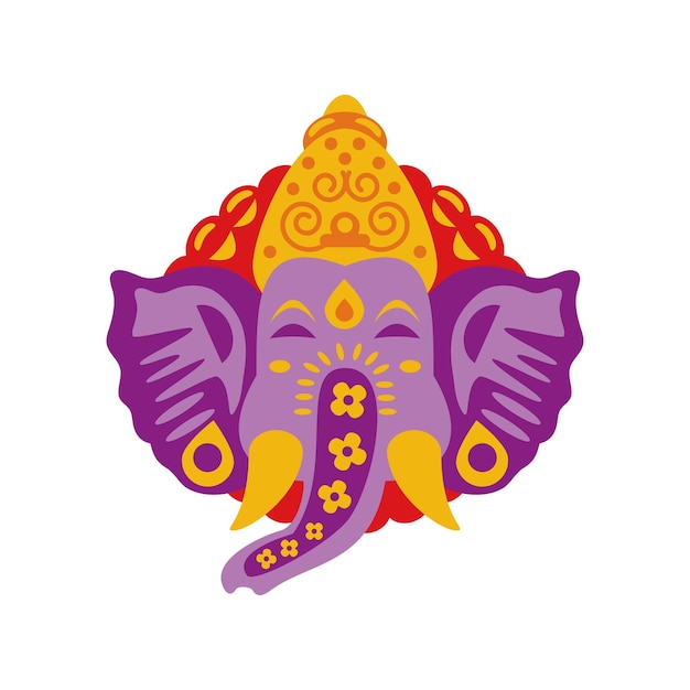 Vector lord ganesha ontwerp