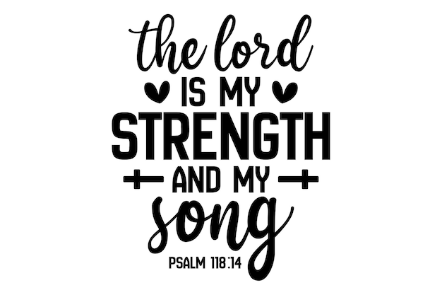the lord is my strength and my song